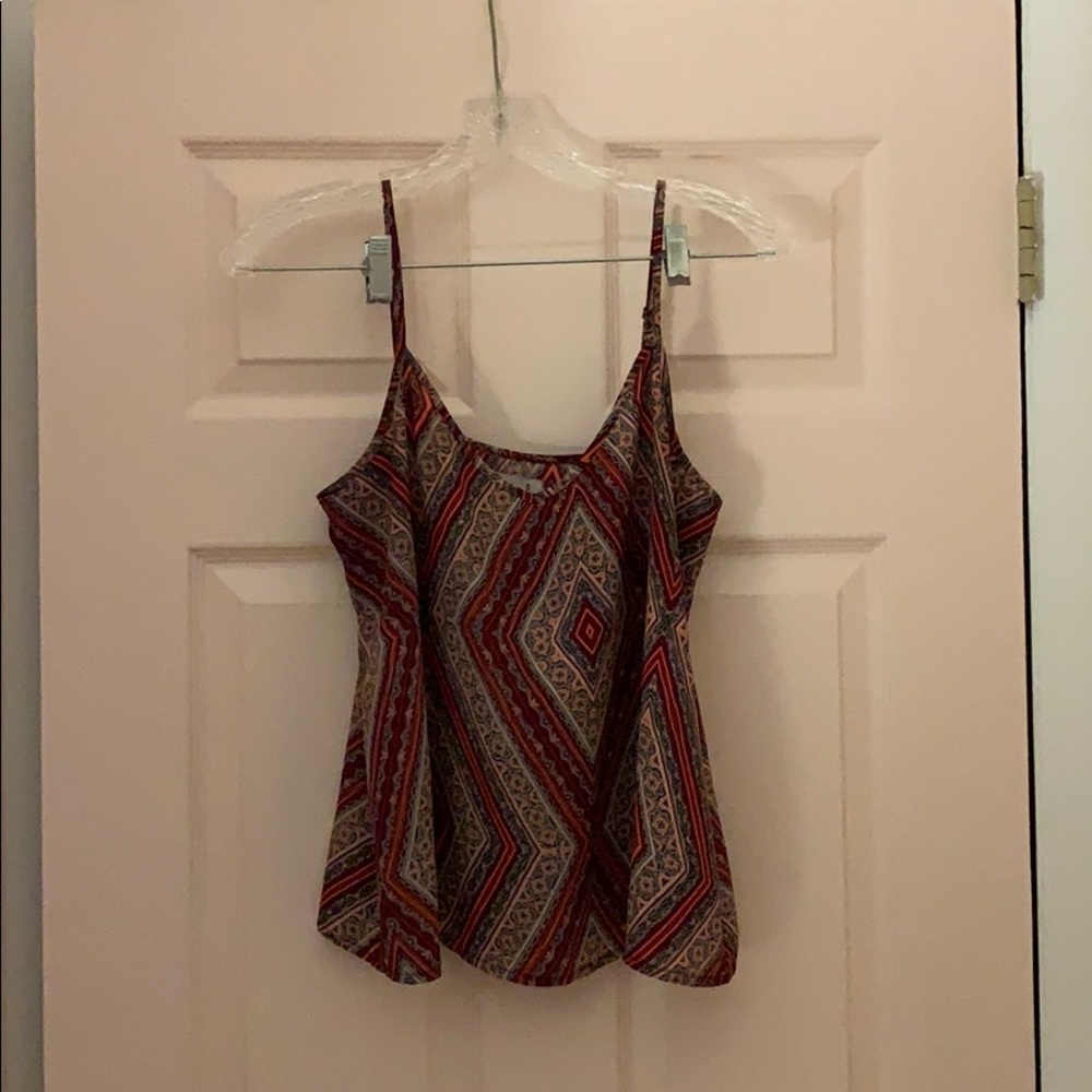 Hollister print flowy tank